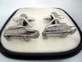 Iconic Mini Car Cufflinks - 1960's to 1970's - White Metal in Original Box (SOLD)