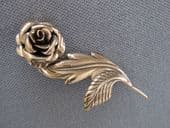 JewelArt Sterling Silver Rose Brooch - American late 1940s - Early 1950s  SOLD