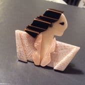 Joan Crawford Brooch or Carmen Lady Pin by Lea Stein Paris (SOLD)