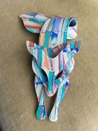 Kadinsky style Fox Pin by Lea Stein Paris (Sold)