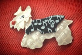Kimdoo the Terrier by Lea Stein of Paris - Special Musical version! (Sold)