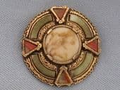 Large Miracle Brooch- Celtic Design with Jewelled Decoration (SOLD