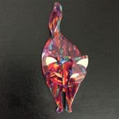 Lea Stein - Attila the Cat Brooch- unusual colour mix - (SOLD)