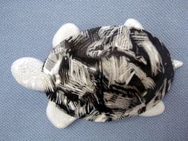 Lea Stein - Black and White Turtle or Tortoise Brooch by Lea Stein of Paris  (Sold)