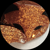 Lea Stein Christmas Cat Brooch = Gomina the sleeping cat pin (SOLD)