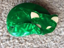 Lea Stein Gomina the Green Sleepy Cat Brooch (SOLD)