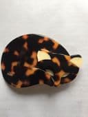 Lea Stein Gomina the Sleepy Cat Brooch in Fabulous Tortoiseshell Effect (sorry sold)