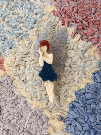 Lea Stein of Paris - Butterfly Wing Fairy Brooch (SOLD)