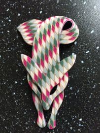 Lea Stein of Paris - Harlequin Fox Brooch in multi colours (SOLD)