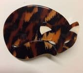 Lea Stein Tortoiseshell Sleepy Cat Brooch SOLD