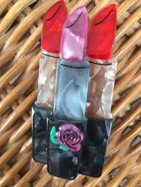 Lip Service - limited edition Lipsticks Brooch by Erstwilder (SOLD)