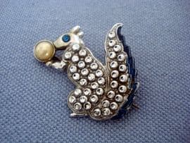 Little Blue Eyed Squirrel Brooch (Sold)