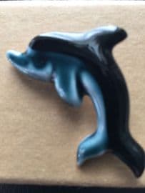 Little Ceramic Dolphin Brooch by Poole Pottery