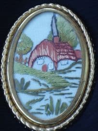 Little Thatched Cottage Brooch (SOLD)