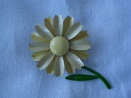 Little Vintage Creamy Yellow Daisy Brooch (SOLD)