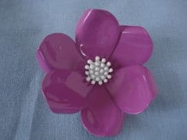 Lovely 1960's to 1970's Camelia style Flower Brooch (SOLD)