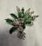 Lucky White Heather Scottish Style 1960s  Brooch with Purple Jewels by Exquisite