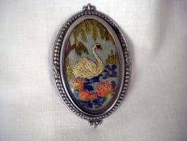 Majestic Swan Brooch Circa 1940's - 1950's (SOLD)