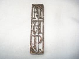 MAP 1920's - 1930's Silver and Marcasite Initials Brooch 'MAP' (SOLD)