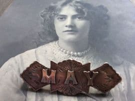 MAY Pin - Sterling Silver Name Brooch - Hallmarked Birmingham 1910