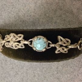 Miracle Celtic Knot and Faux Turquoise Jewelled Bracelet - Vintage (Sold)