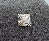 Mod Tie Pin 1960s White Metal Engine Cut Starburst Design (SOLD)