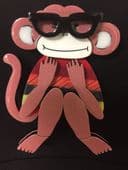 Moe the Monkey Lover - limited edition Monkey Brooch by Erstwilder (SOLD)