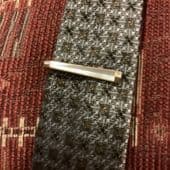 Mother of Pearl Tie Clip - Vintage Stratton 1960s - Gold Plated