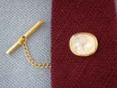 Mother of Pearl Tie Pin marked Ascot, Germany (SOLD)