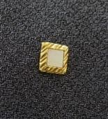 Mother of Pearl Tie Pin with Deep Gold Plated Surround - Vintage Tie Tack (SOLD)