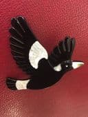 Mr. Magpie - limited edition Magpie Brooch by Erstwilder (SOLD)