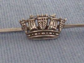 Naval Crown Brooch - Sterling Silver- Bar Brooch Style - 1940s (sold)