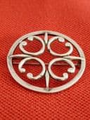 Ola Gorie Brooch - St Magnus Brooch - Sterling Silver  Hallmarked Edinburgh 1982 (SOLD)