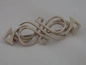 Ola Gorie Silver Brooch - Tudor Style - Based on Book of Kells (Sold)