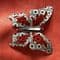 On hold Mod Style Butterfly Brooch  - Large Lea Stein  Butterfly Pin in Red, White and Black