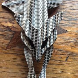 ON HOLD - TONY  A Lea Stein Fox Brooch - Designer Fox Pin -  Fox Brooch