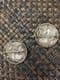 ON HOLD Victorian Sterling Silver Cloak Brooches   Silver Equestrian Horse and Rider Brooch Pair