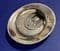 Oval Scarf Ring in Silver Coloured Aluminium - Four Daisies