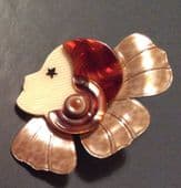 Pierrot Brooch by Lea Stein of Paris Corolle Flower Girl (SOLD)