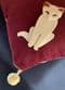 Quarrelsome Cat  by Lea Stein of Paris- Gorgeous Cream and Brown Cat Brooch