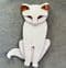 Quarrelsome Cat  by Lea Stein of Paris- Gorgeous Cream and Brown Cat Brooch