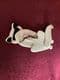 Quarrelsome Cat  by Lea Stein of Paris- Gorgeous Cream and Brown Cat Brooch