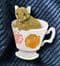 Rare Erstwilder Brooch - AN-TEA-CHINUS “Mouse in a tea cup”