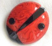 Red Ladybird Brooch or Ladybug Pin by Lea Stein Paris (SOLD)