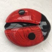 Red Ladybird or Ladybug Brooch by Lea Stein Paris (SOLD)