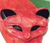 Retro Jewellery Cat Pin by Lea Stein of Paris - Attila Cat Brooch (SOLD)