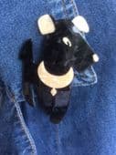 Ric the Terrier - 1950's Terrier Dog Brooch by Lea Stein of Paris ( Apologies SOLD)