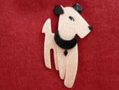 Ric the Terrier - 1950's Terrier Dog Brooch by Lea Stein of Paris (SOLD)