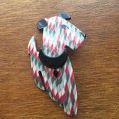 Ric the Terrier Brooch - 1950s Style Dog Pin by Lea Stein Paris (SOLD)