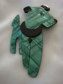 Ric The Terrier - Dog Brooch by Lea Stein of Paris (Sold)
